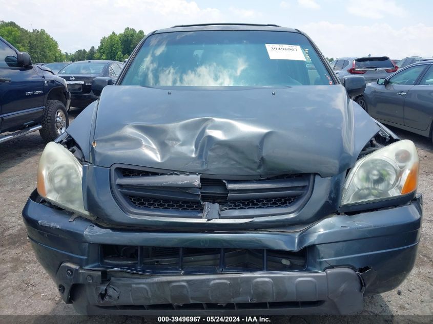 2005 Honda Pilot Ex VIN: 2HKYF18465H548836 Lot: 39496967