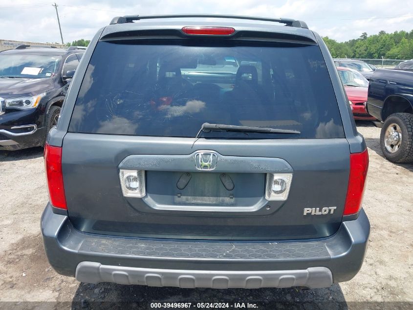 2005 Honda Pilot Ex VIN: 2HKYF18465H548836 Lot: 39496967