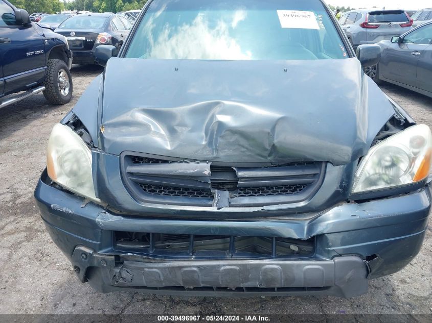 2005 Honda Pilot Ex VIN: 2HKYF18465H548836 Lot: 39496967