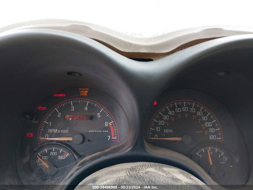 2001 Pontiac Grand Am Se1 VIN: 1G2NF12E01M613964 Lot: 39496968