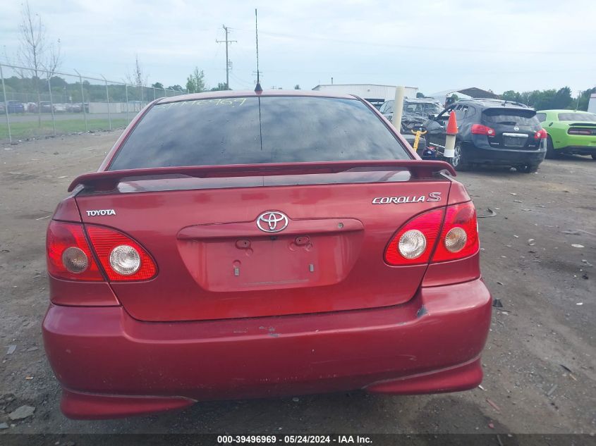 2008 Toyota Corolla S VIN: 2T1BR32E68C872256 Lot: 39496969