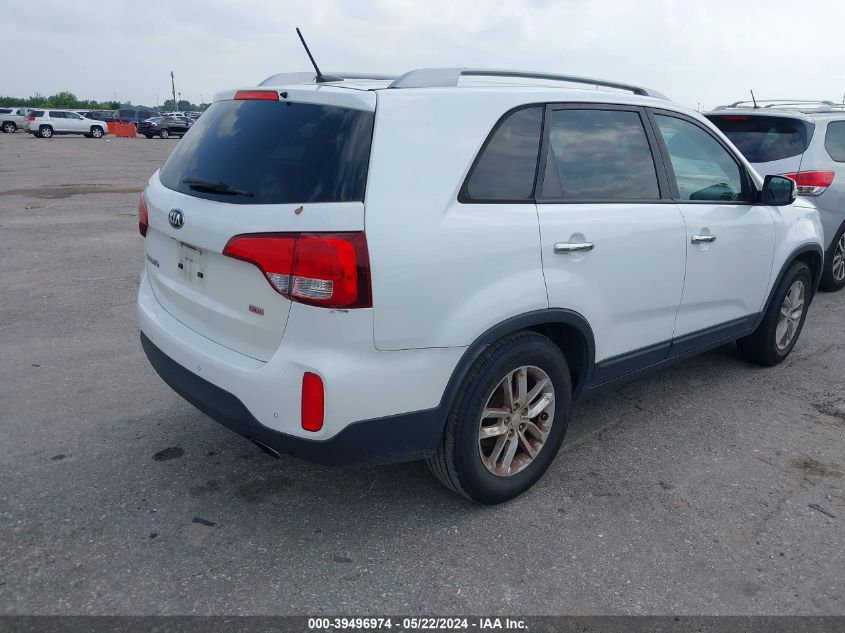 2015 Kia Sorento Lx VIN: 5XYKT3A62FG656837 Lot: 39496974