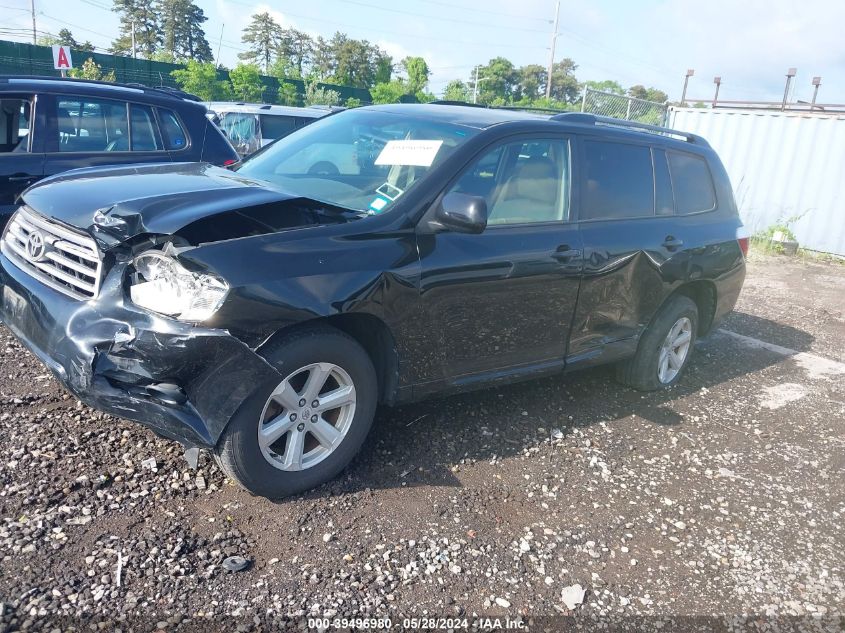 2010 Toyota Highlander VIN: 5TDZA3EH4AS001851 Lot: 39496980