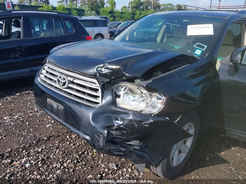 2010 Toyota Highlander VIN: 5TDZA3EH4AS001851 Lot: 39496980