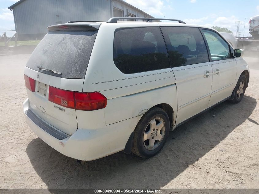 2001 Honda Odyssey Ex VIN: 2HKRL18631H527399 Lot: 39496994