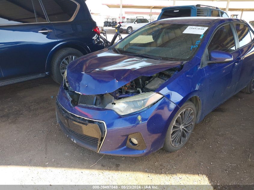 2015 Toyota Corolla S Plus VIN: 5YFBURHE8FP251641 Lot: 39497048