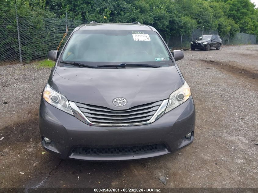 2012 Toyota Sienna Xle V6 8 Passenger VIN: 5TDYK3DC5CS216091 Lot: 39497051