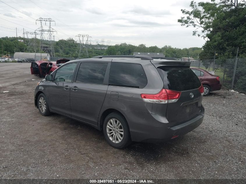 2012 Toyota Sienna Xle V6 8 Passenger VIN: 5TDYK3DC5CS216091 Lot: 39497051