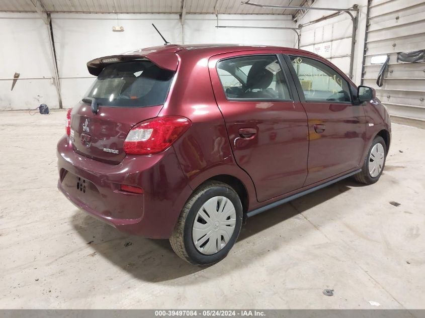 2017 Mitsubishi Mirage Es VIN: ML32A3HJ1HH013182 Lot: 39497084