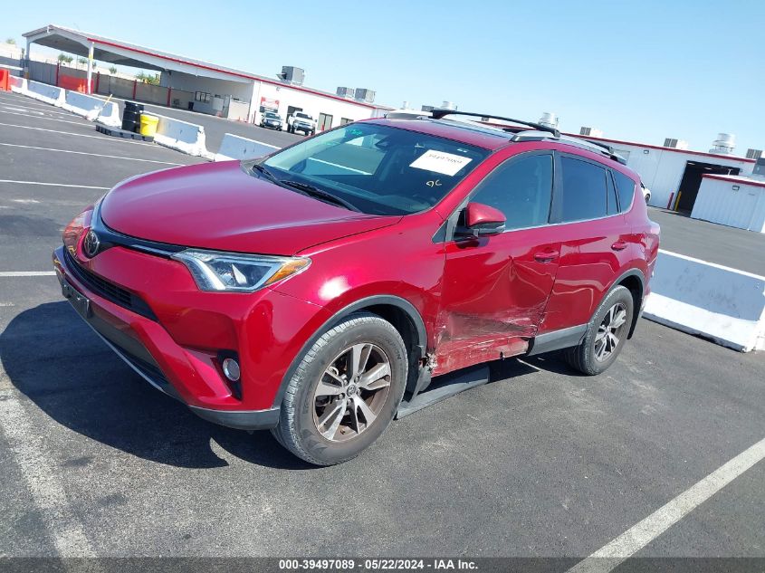 VIN 2T3WFREV2JW433222 2018 TOYOTA RAV4 XLE