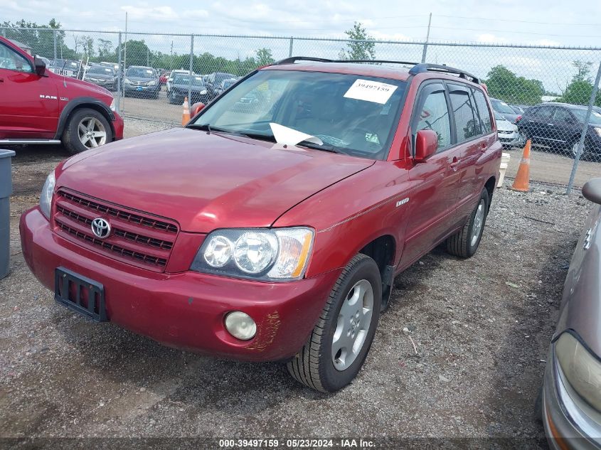 2003 Toyota Highlander Limited V6 VIN: JTEHF21A430116340 Lot: 39497159