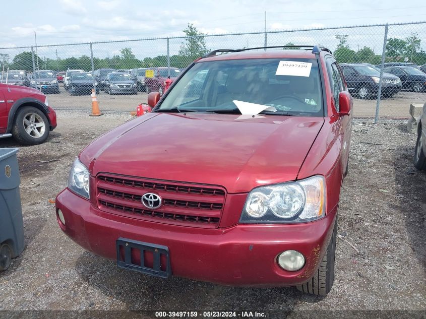 2003 Toyota Highlander Limited V6 VIN: JTEHF21A430116340 Lot: 39497159