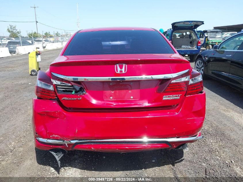 2017 Honda Accord Sport Se VIN: 1HGCR2F12HA037363 Lot: 39497226