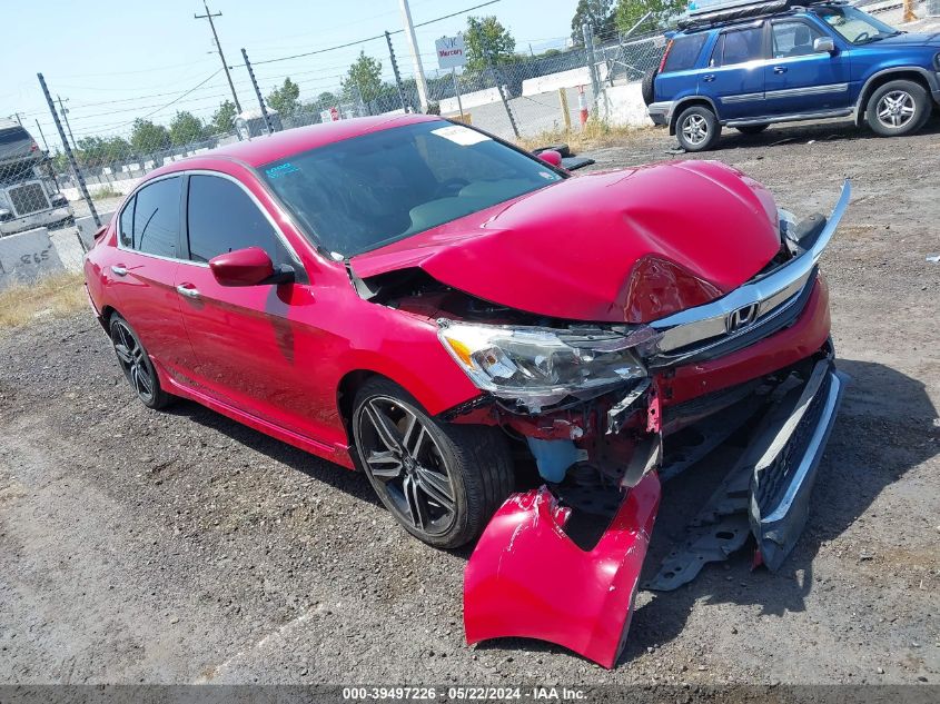 2017 Honda Accord Sport Se VIN: 1HGCR2F12HA037363 Lot: 39497226