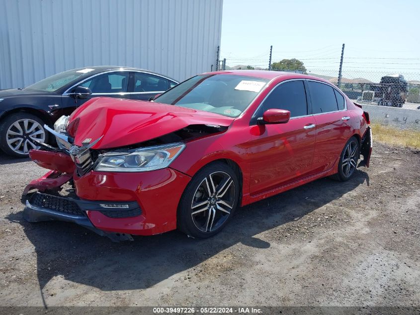 2017 Honda Accord Sport Se VIN: 1HGCR2F12HA037363 Lot: 39497226