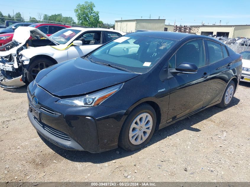 VIN JTDKAMFU7M3146584 2021 TOYOTA PRIUS LE