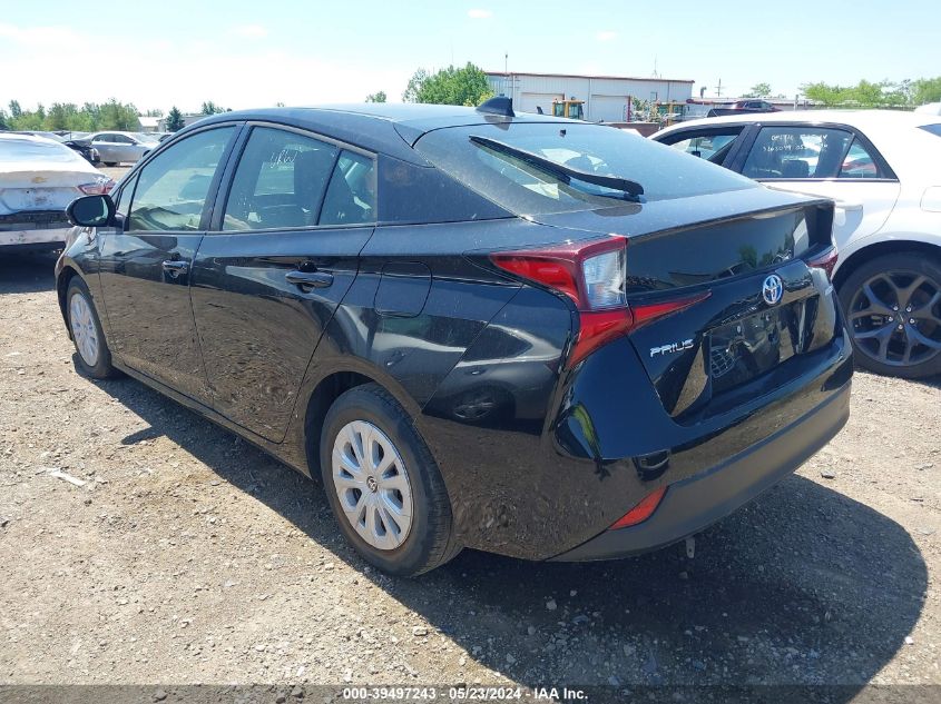 VIN JTDKAMFU7M3146584 2021 TOYOTA PRIUS LE