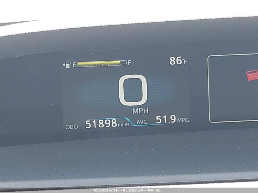 2021 Toyota Prius Le VIN: JTDKAMFU7M3146584 Lot: 39497243