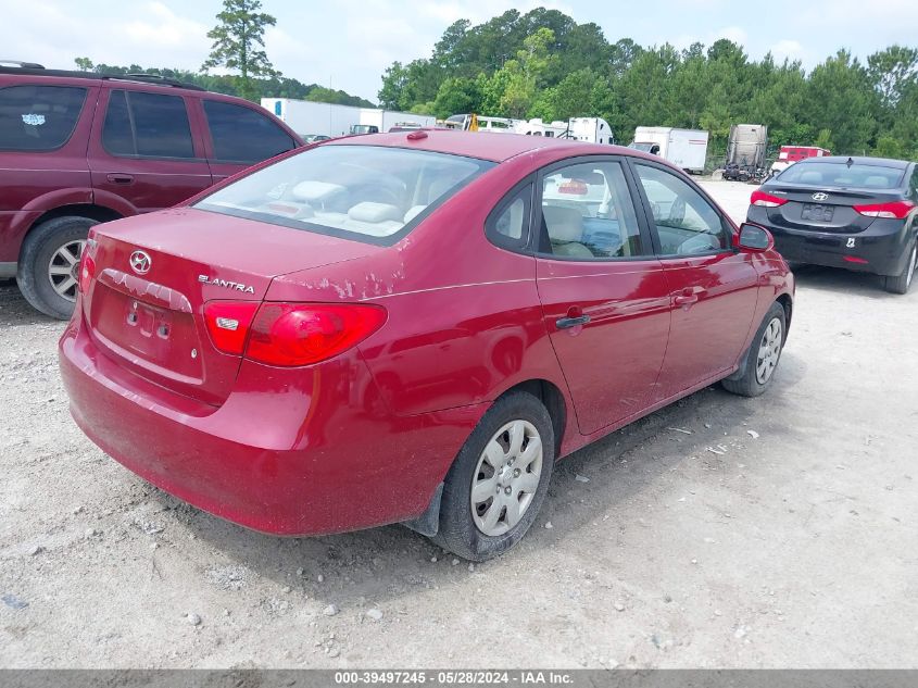 2007 Hyundai Elantra Gls/Limited/Se VIN: KMHDU46DX7U260007 Lot: 39497245