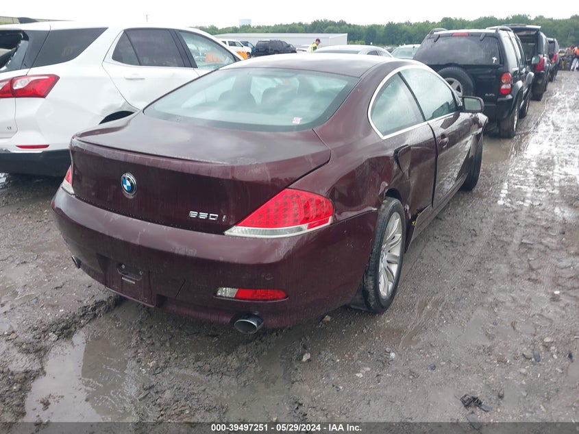 2007 BMW 650I VIN: WBAEH13537CR52136 Lot: 39497251