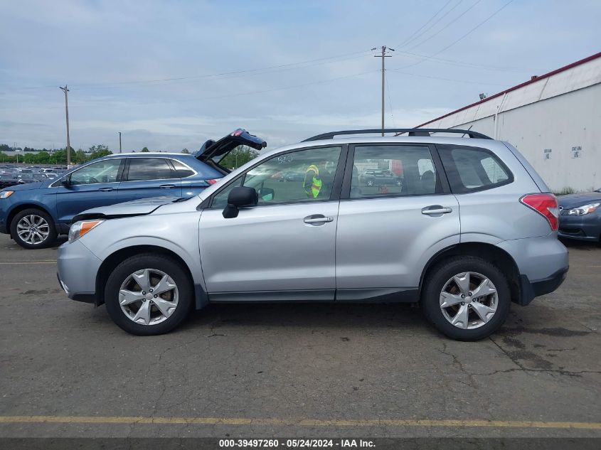 2015 Subaru Forester 2.5I VIN: JF2SJABC1FH504507 Lot: 39497260