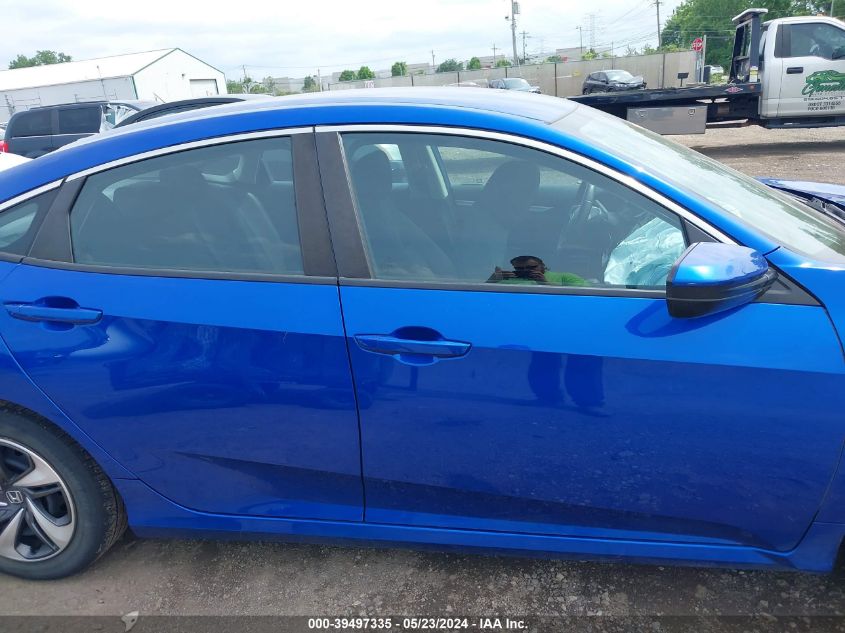 2019 Honda Civic Lx VIN: 19XFC2F68KE016627 Lot: 39497335