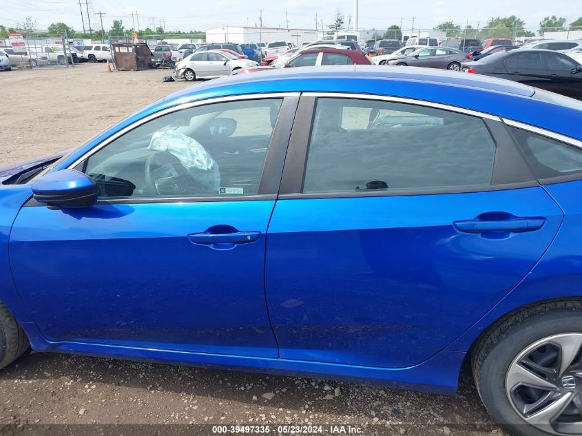 2019 Honda Civic Lx VIN: 19XFC2F68KE016627 Lot: 39497335