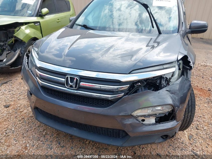 2016 Honda Pilot Ex-L VIN: 5FNYF6H55GB015528 Lot: 39497350