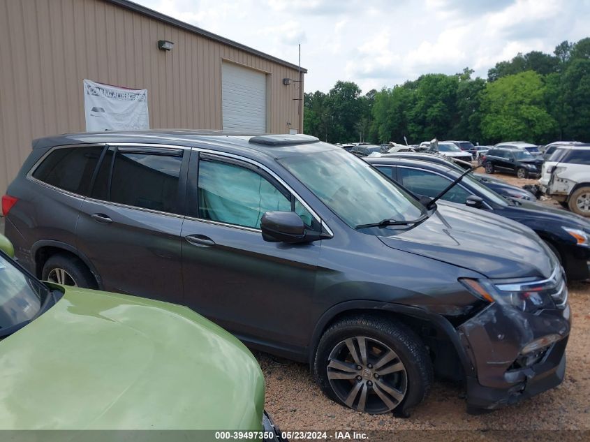 2016 Honda Pilot Ex-L VIN: 5FNYF6H55GB015528 Lot: 39497350