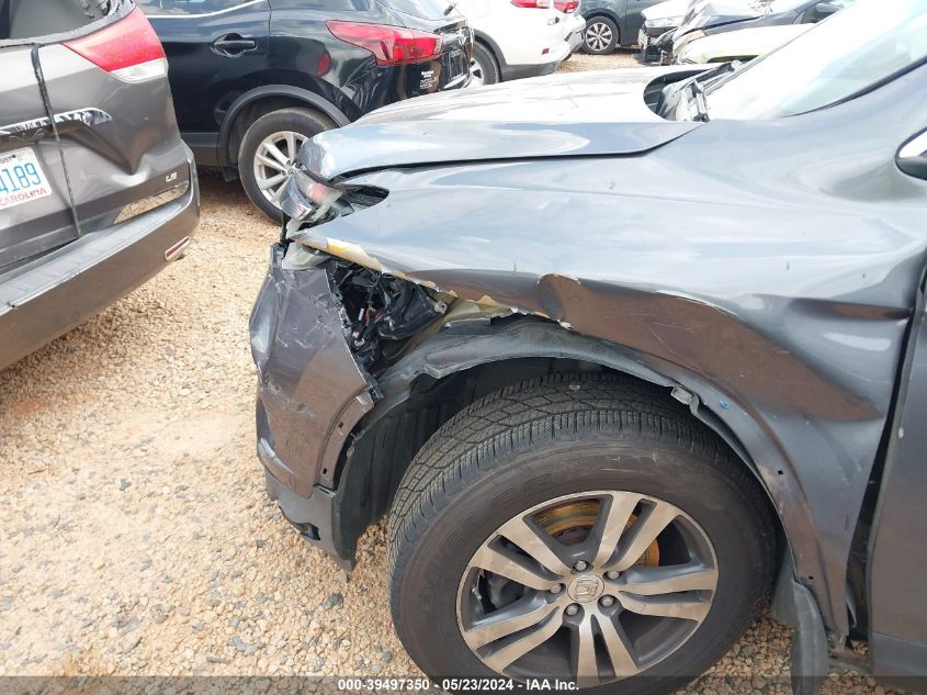 2016 Honda Pilot Ex-L VIN: 5FNYF6H55GB015528 Lot: 39497350