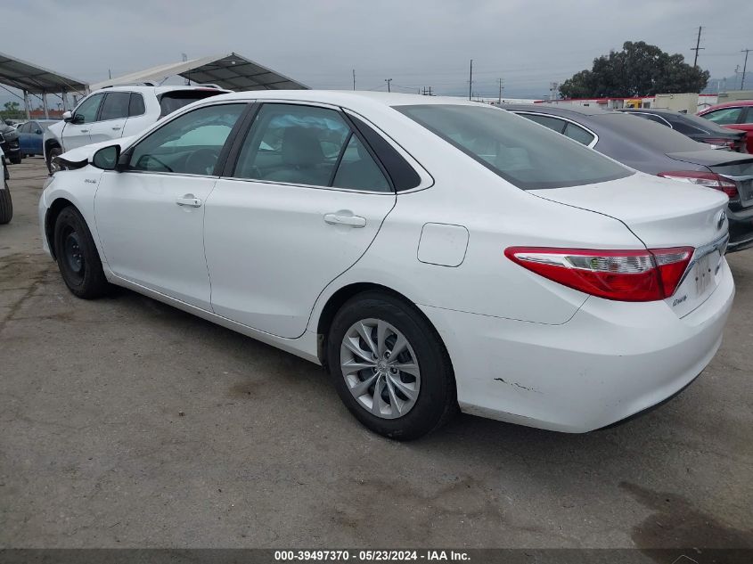 2016 Toyota Camry Hybrid Le VIN: 4T1BD1FK9GU189905 Lot: 39497370