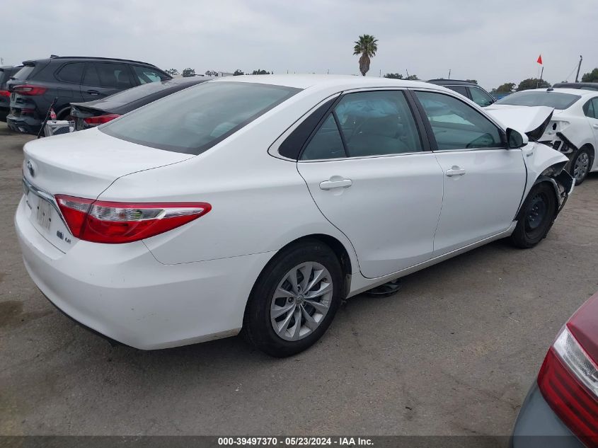 2016 Toyota Camry Hybrid Le VIN: 4T1BD1FK9GU189905 Lot: 39497370