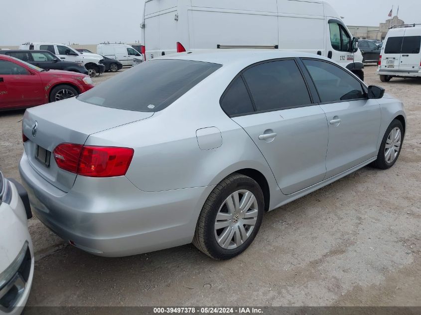 2012 Volkswagen Jetta 2.0L S VIN: 3VW2K7AJ5CM391826 Lot: 39497378