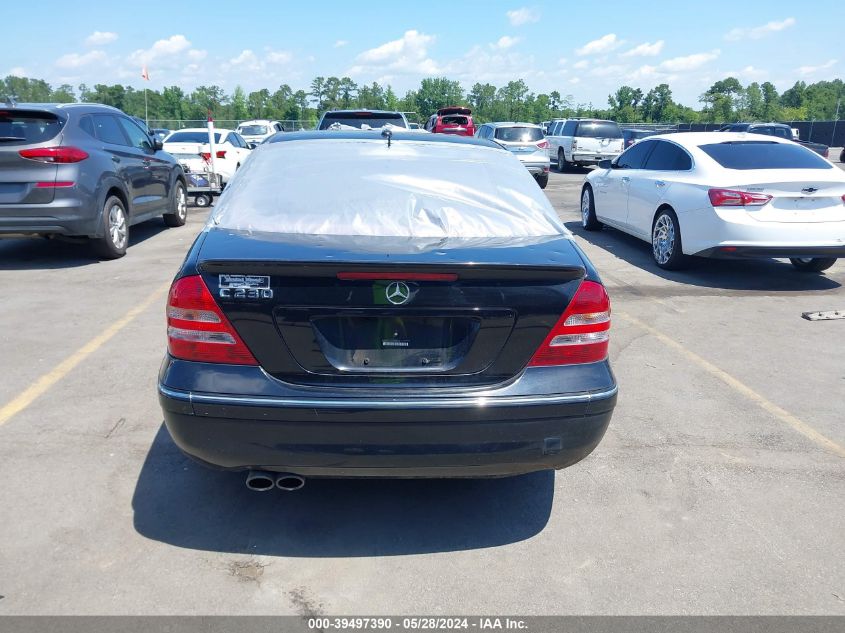 2007 Mercedes-Benz C 230 Sport VIN: WDBRF52H27F909742 Lot: 39497390