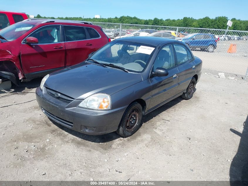 2005 Kia Rio VIN: KNADC125656378493 Lot: 39497400