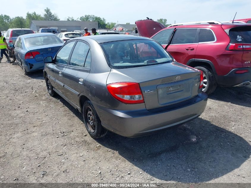 2005 Kia Rio VIN: KNADC125656378493 Lot: 39497400