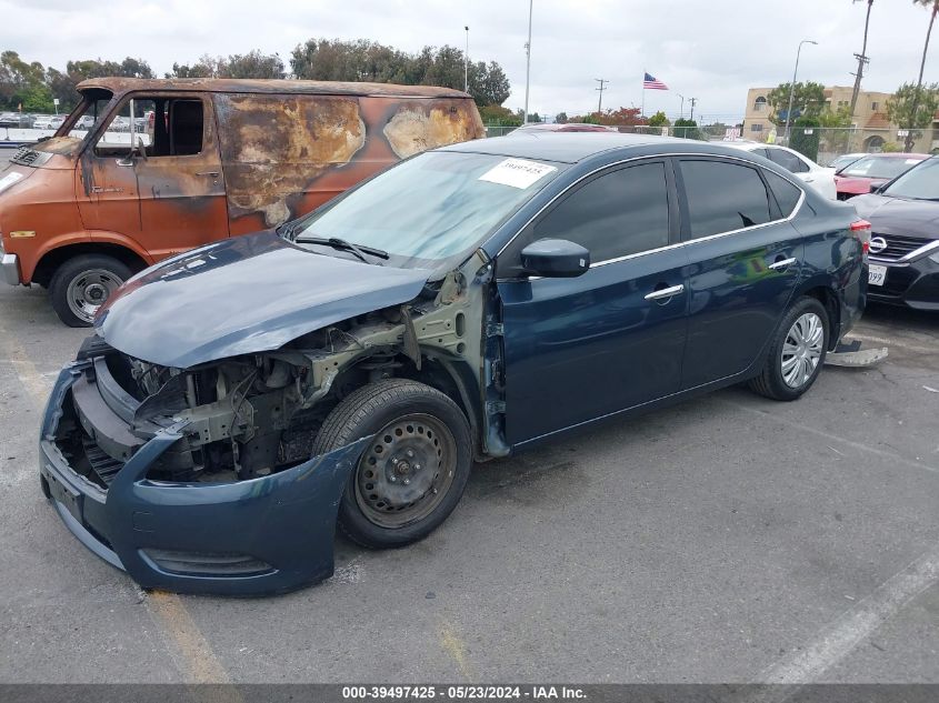 2013 Nissan Sentra S VIN: 3N1AB7AP2DL789847 Lot: 39497425