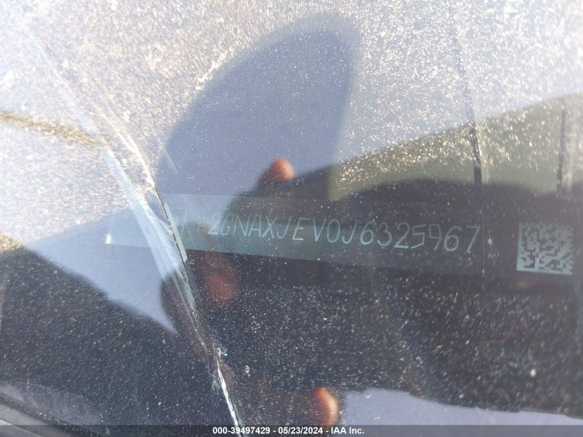 2018 Chevrolet Equinox Lt VIN: 2GNAXJEV0J6325967 Lot: 39497429