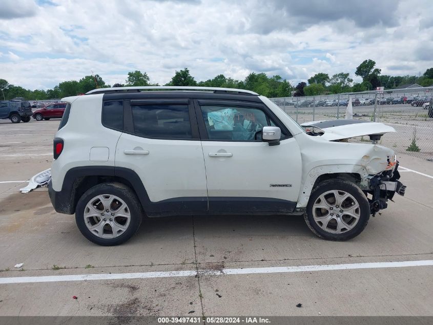 2016 Jeep Renegade Limited VIN: ZACCJBDT7GPC69417 Lot: 39497431