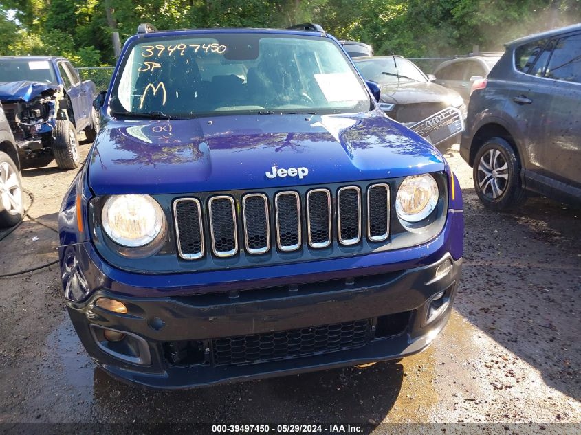 2017 Jeep Renegade Latitude Fwd VIN: ZACCJABB4HPE79205 Lot: 39497450