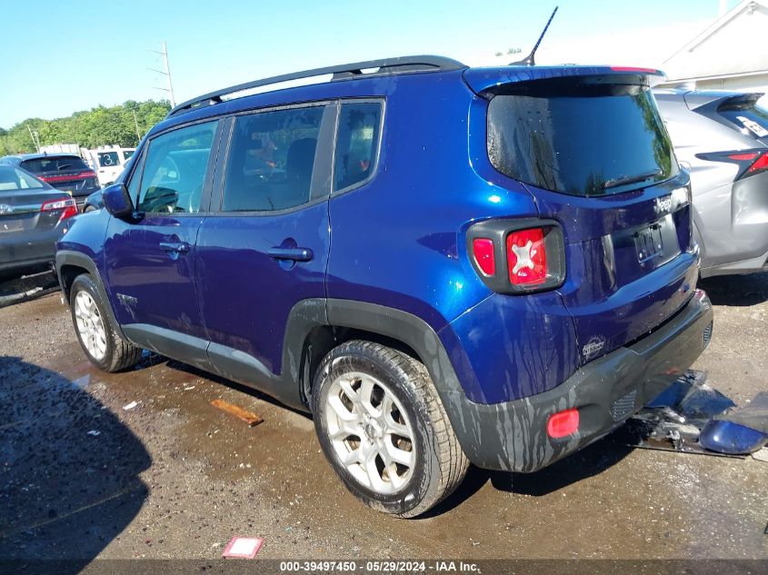 2017 Jeep Renegade Latitude Fwd VIN: ZACCJABB4HPE79205 Lot: 39497450