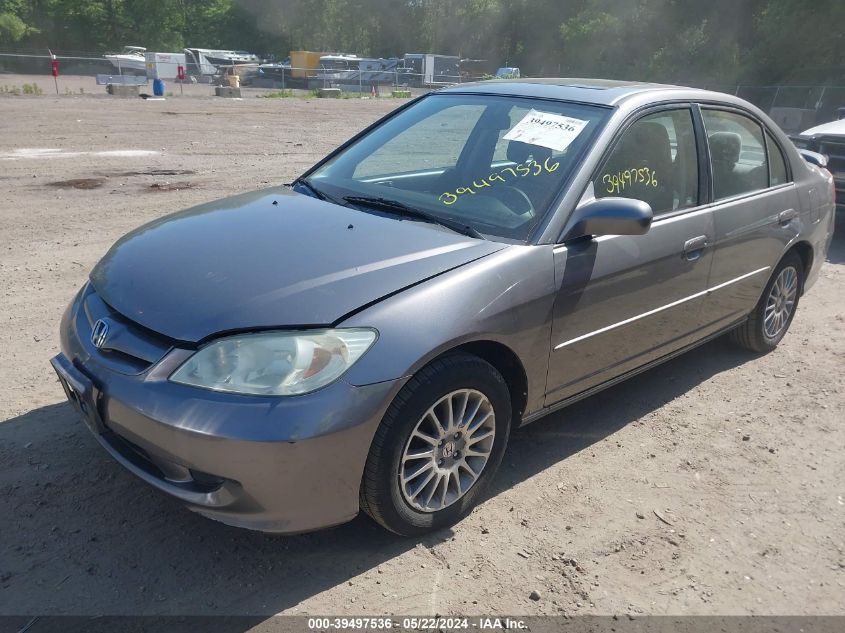 2005 Honda Civic Ex VIN: 2HGES26715H594781 Lot: 39497536