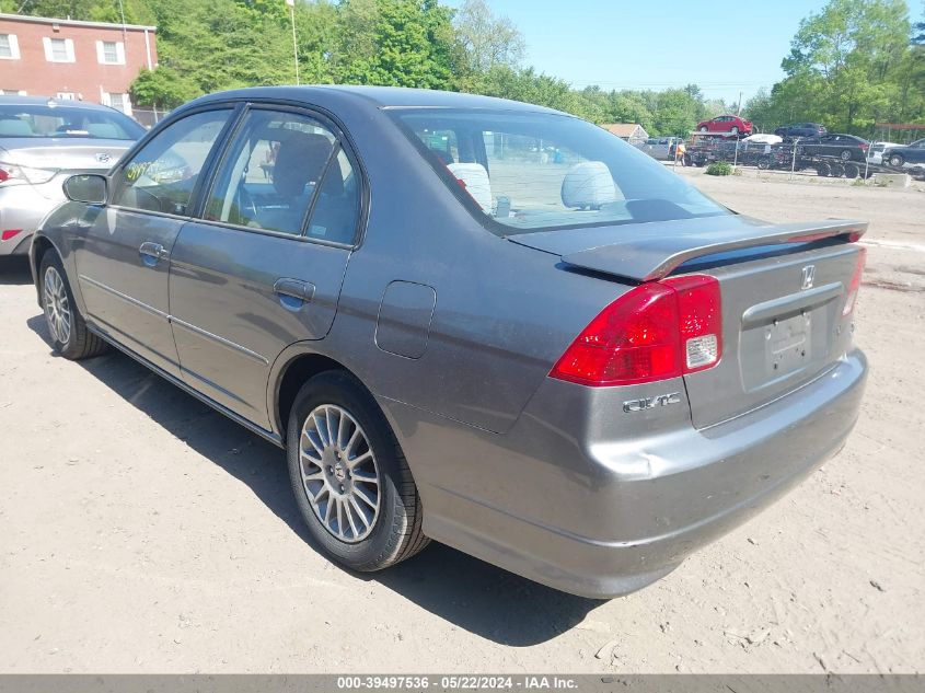 2005 Honda Civic Ex VIN: 2HGES26715H594781 Lot: 39497536