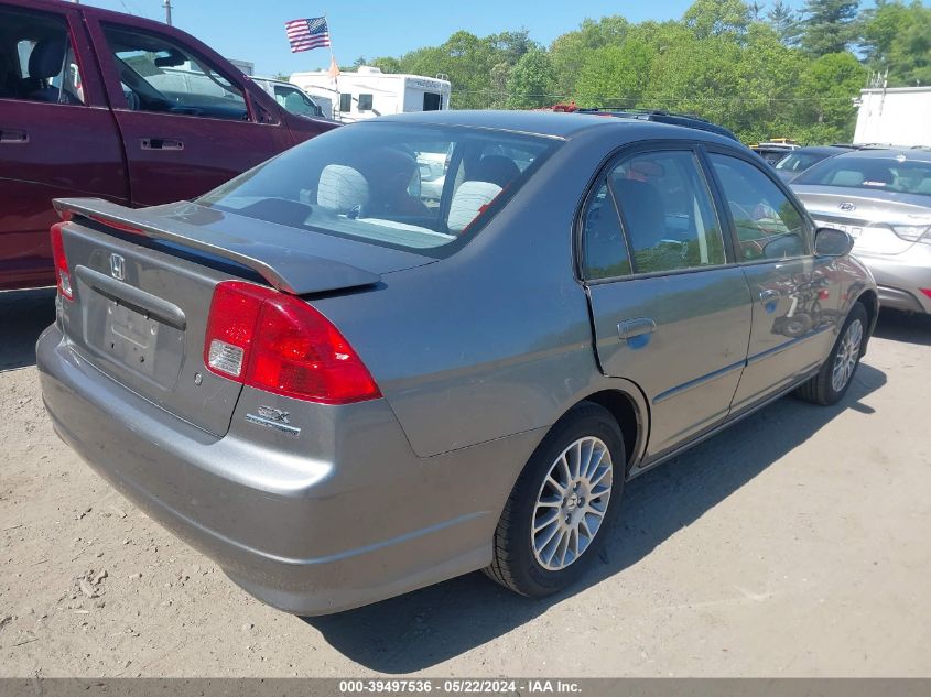 2005 Honda Civic Ex VIN: 2HGES26715H594781 Lot: 39497536