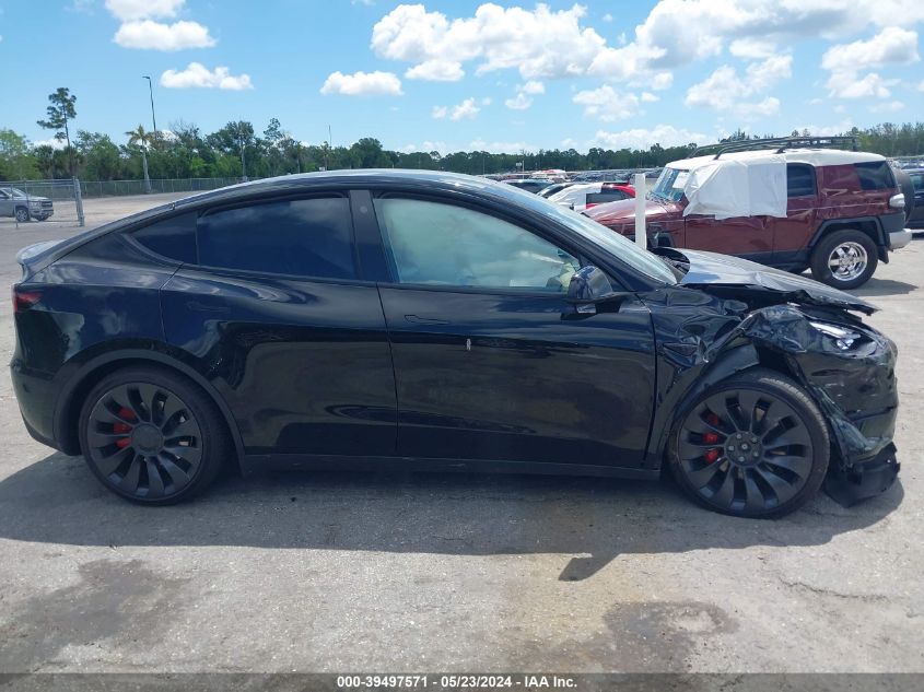 2023 Tesla Model Y Awd/Performance Dual Motor All-Wheel Drive VIN: 7SAYGDEF1PF761573 Lot: 39497571