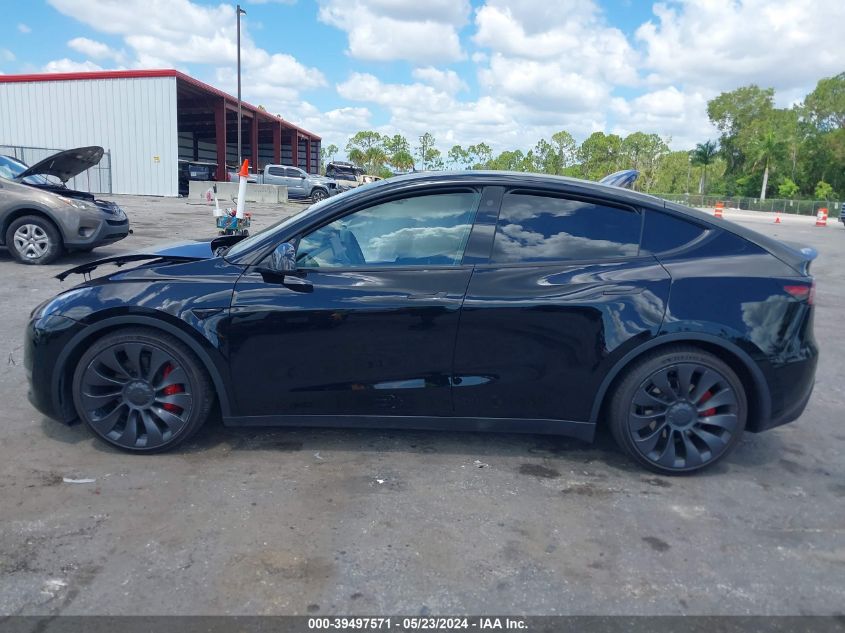 2023 Tesla Model Y Awd/Performance Dual Motor All-Wheel Drive VIN: 7SAYGDEF1PF761573 Lot: 39497571