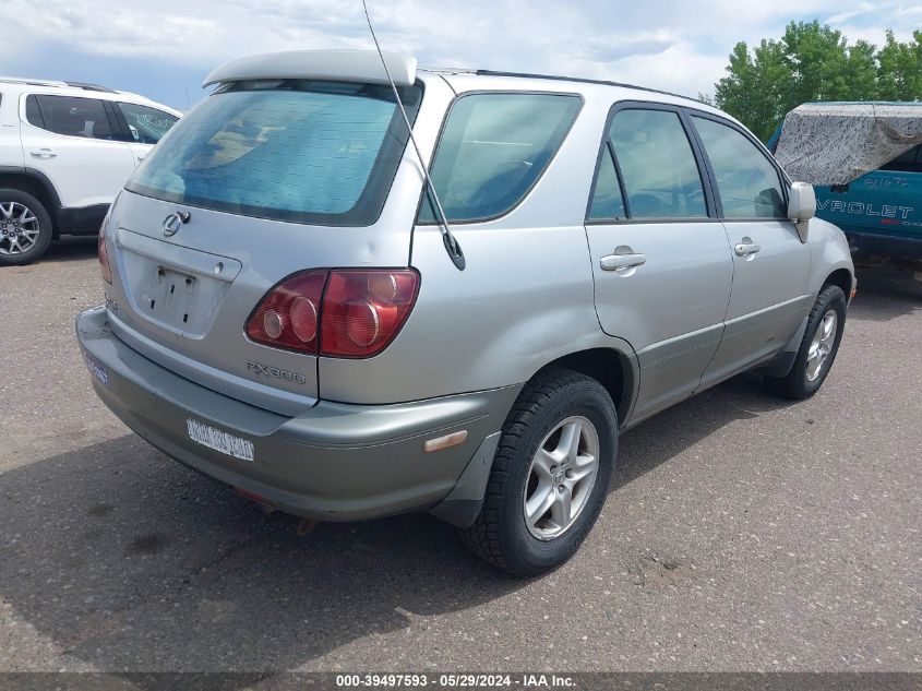 1999 Lexus Rx 300 VIN: JT6HF10U3X0084925 Lot: 39497593