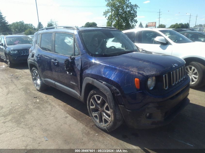 2018 Jeep Renegade Latitude Fwd VIN: ZACCJABB0JPH33756 Lot: 39497601