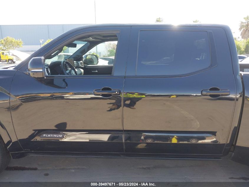 2023 Toyota Tundra Platinum VIN: 5TFNA5DB5PX074981 Lot: 39497671