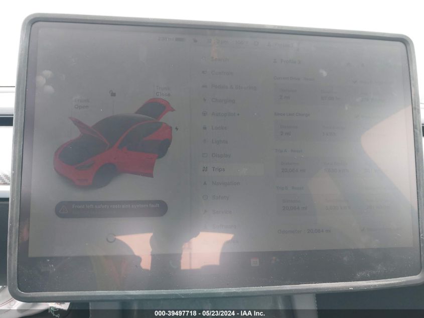 2023 Tesla Model Y Awd/Performance Dual Motor All-Wheel Drive VIN: 7SAYGDEF9PF706756 Lot: 39497718